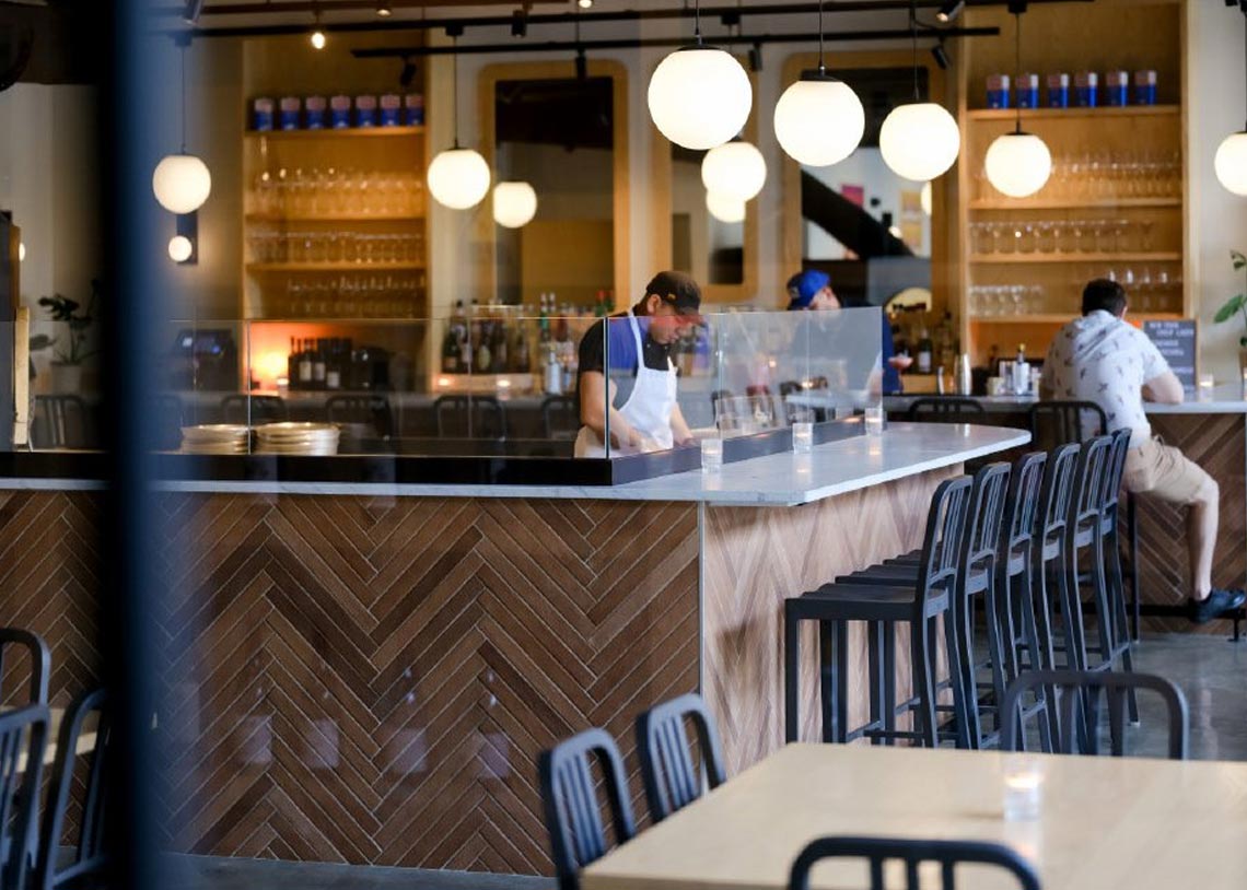 Pizza and wine at Bar Torino